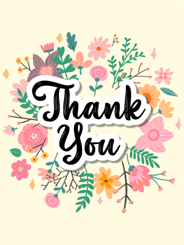 Flowery Wishes – Thank You Cards