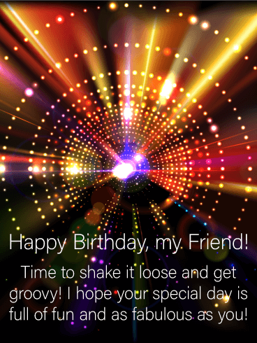 Get Groovy! Happy Birthday Card for Friends