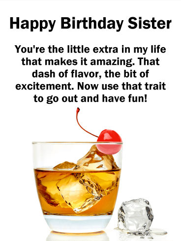 You Make it Amazing - Happy Birthday Card for Sister