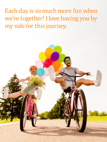 I Love Having You by my Side - Love Card